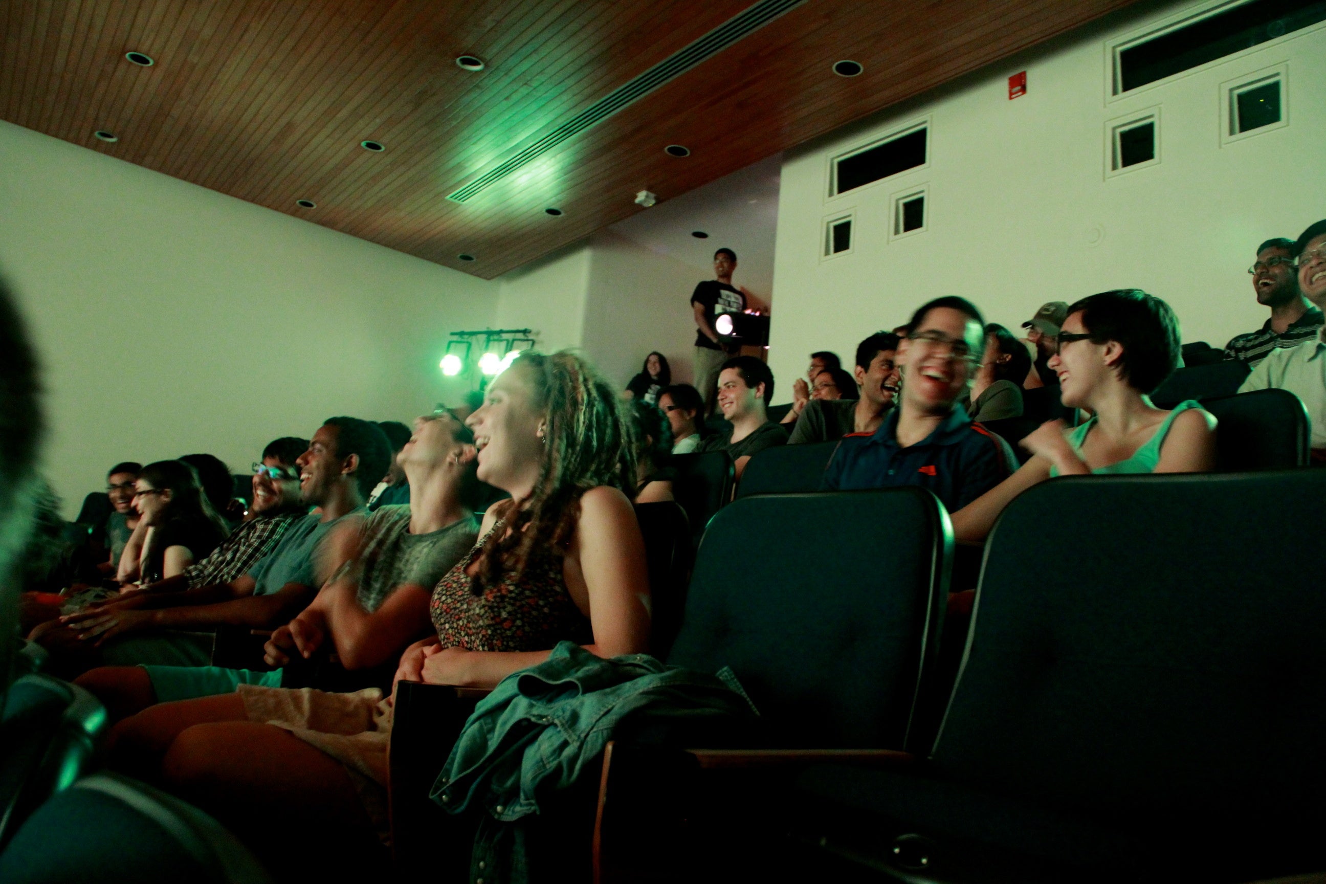 Laughing audience at EngPlay