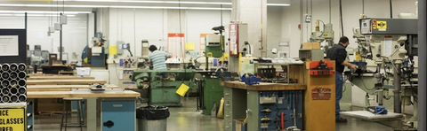 View inside the Machine shop