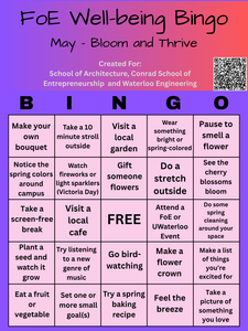 May bingo card