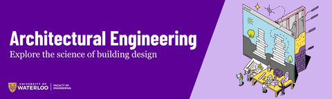 Text that says "Architectural Engineering: Explore the science of building design"