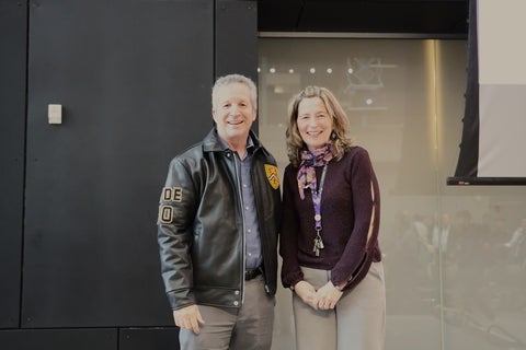 Jim Estill with Dean Mary Wells