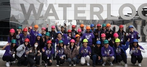 Eng Ambassadors in front of the E7 engineering building