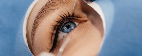 A close-up of an eye.