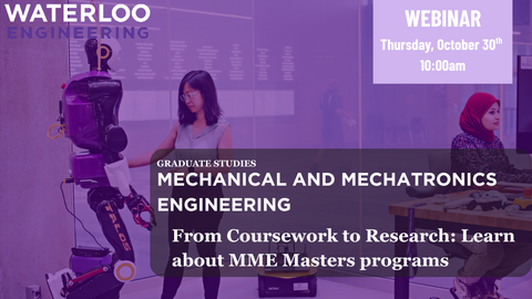 professor and student in lab with text overlay indicating event details