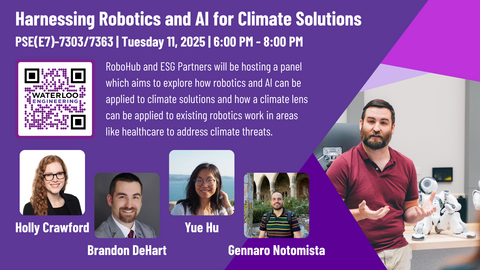 RoboHub and ESG Partners panel information poster