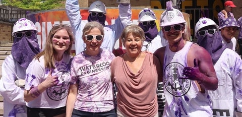 Mary Bland with Dylan Ellingson and Dean Mary Wells