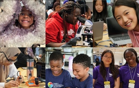 Composite of children