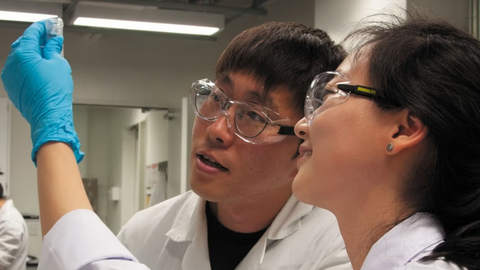 polymer research in lab