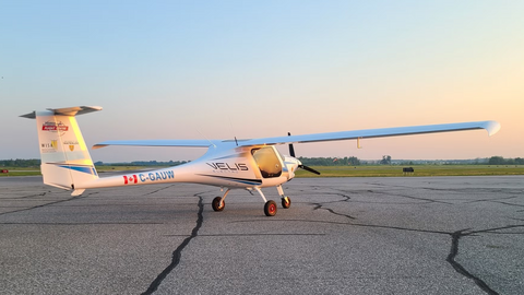 Plane with WISA logo