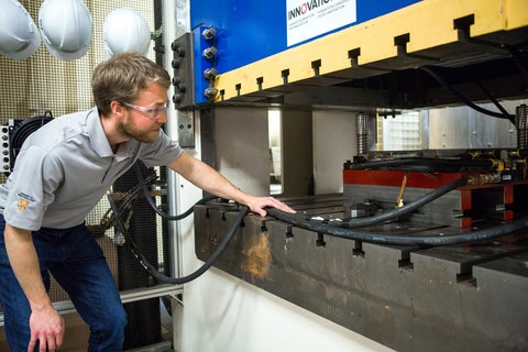 Man doing advanced manufacturing