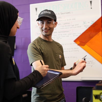 Students in WatiMake lab