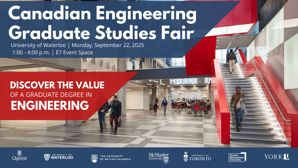 image of engineering 7 lobby with text of event details over it