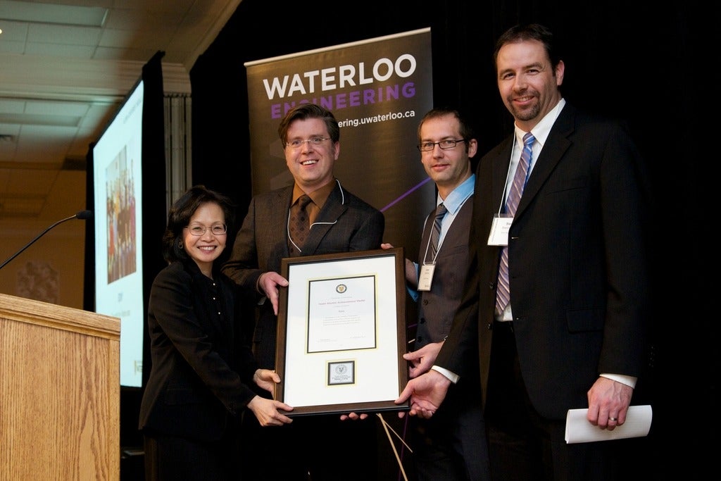 Sony Waterloo team award winners