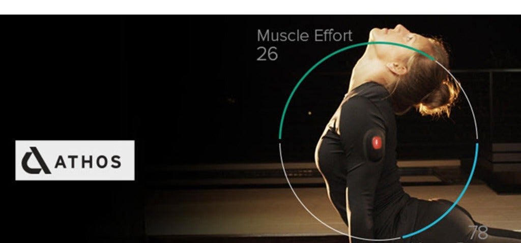 Image of woman wearing Athos wearable technology