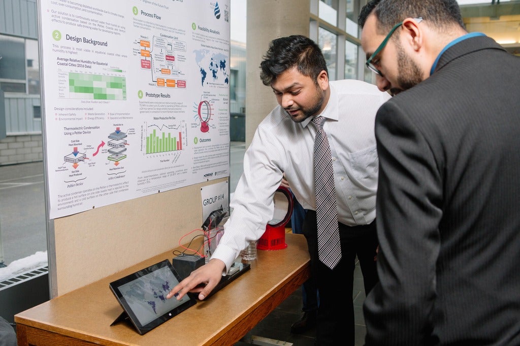 Chemical Engineering student explains his capstone project