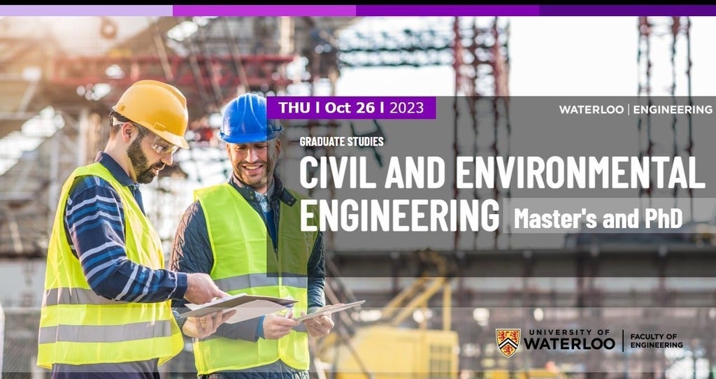 Civil and Environmental Engineering Webinar poster