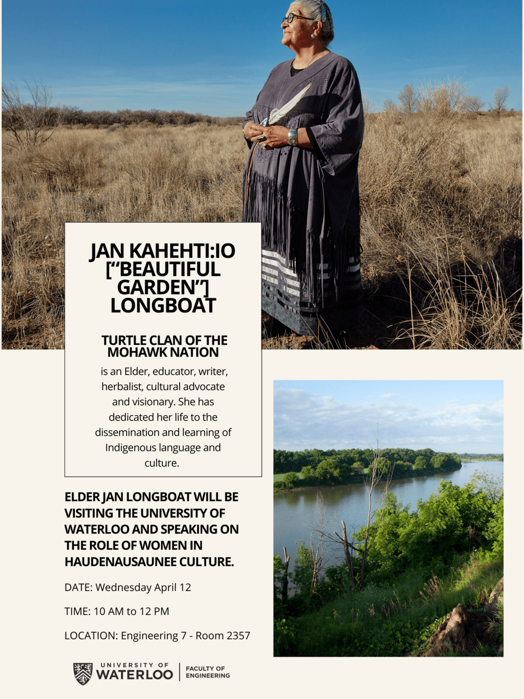 Event poster for Jan Longboat
