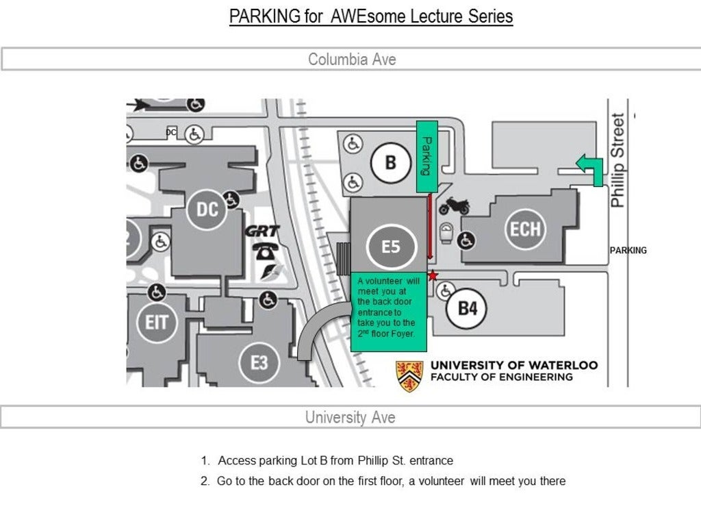Map for Parking Lot B