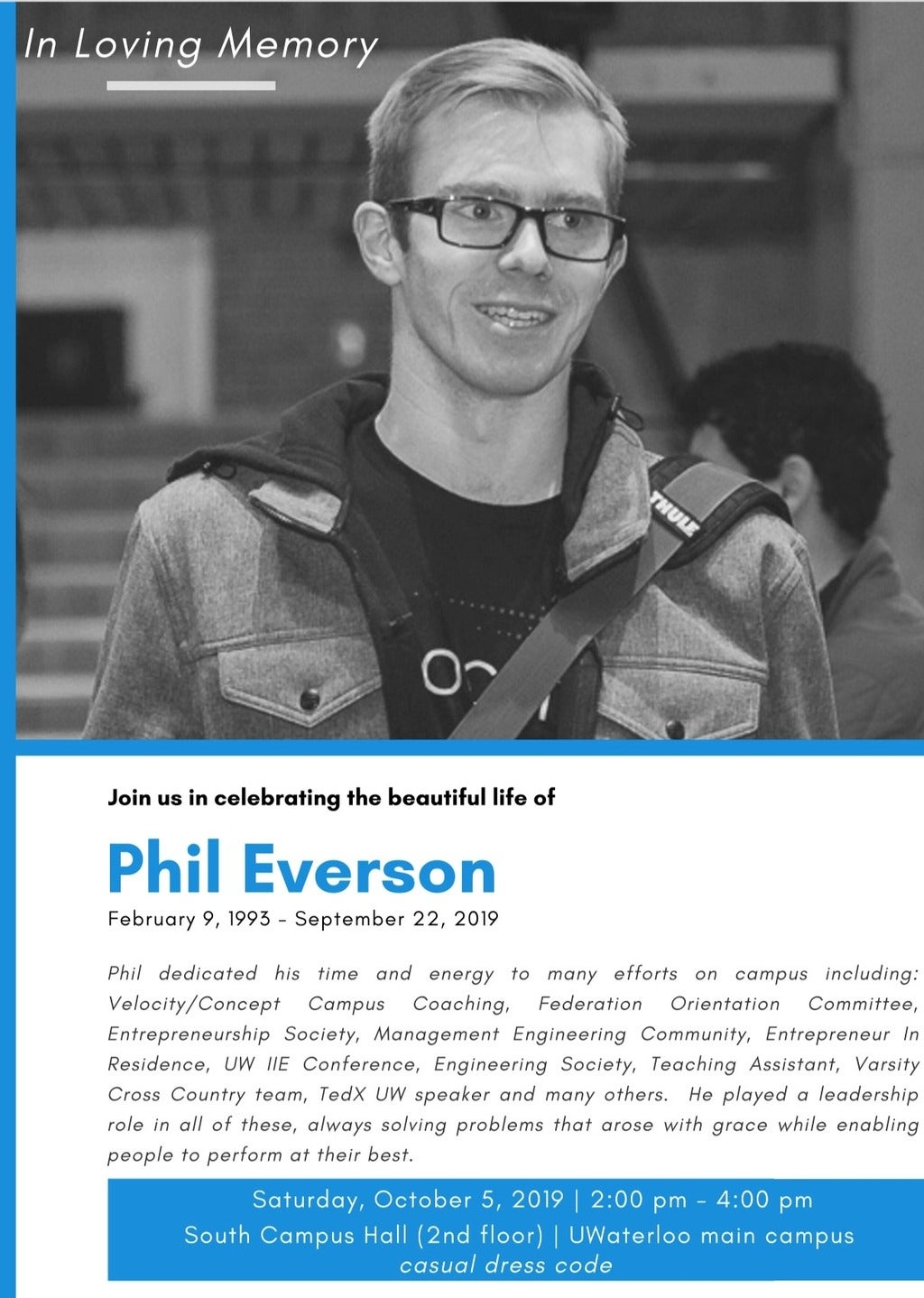 Memorial event for Phil Everson