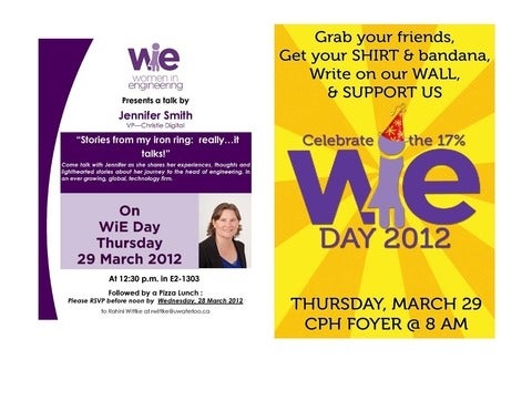 Women in Engineering Day Celebration March 29, 2012