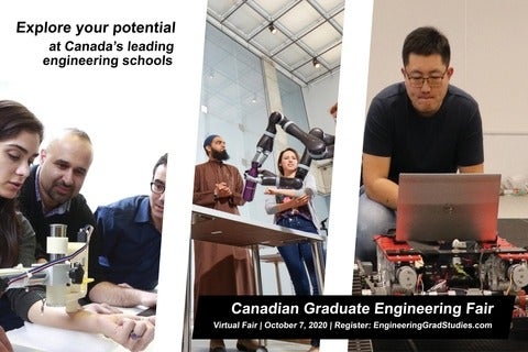 Canadian Engineering Graduate Studies Recruitment Event October 7