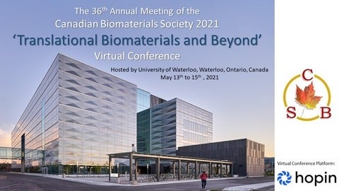 Canadian Biomaterials Society promotional flyer