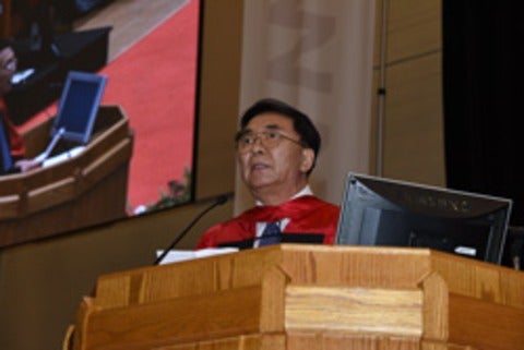 Professor Chunli Bai June 2017 Convocation Waterloo Engineering