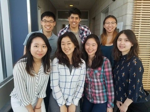 Chemical engineering students who captured first place in the seventh annual Electric Mobility Canada Student Competition