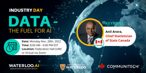 Image of Waterloo.AI & Communitech, Industry Day Fall 2022: Data - The Fuel for AI Event Banner