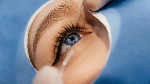 A closeup of an eye.