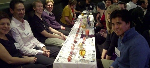 Waterloo Engineering alumni enjoying vodka tasting