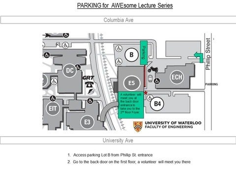 Map for Parking Lot B