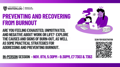 Poster for preventing and recovering from burnout