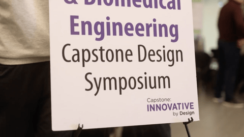 Capstone Design Symposium sign 