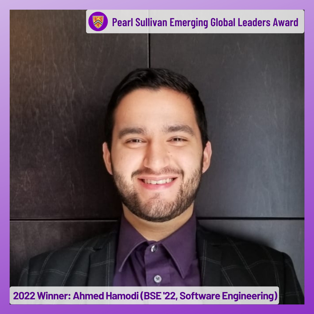 Ahmed Hamodi Decision Hub Pearl Sullivan Award