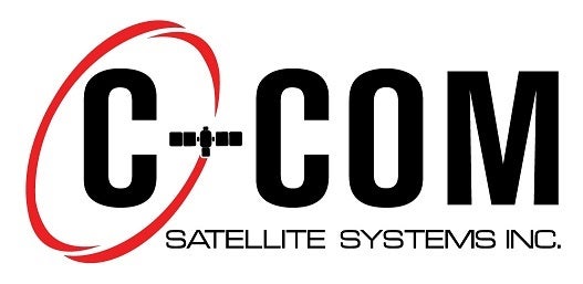 Logo of C-COM Satellite Systems.