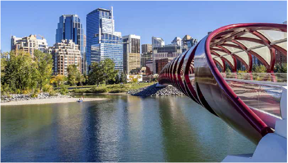 Cityscape of downtown Calgary 