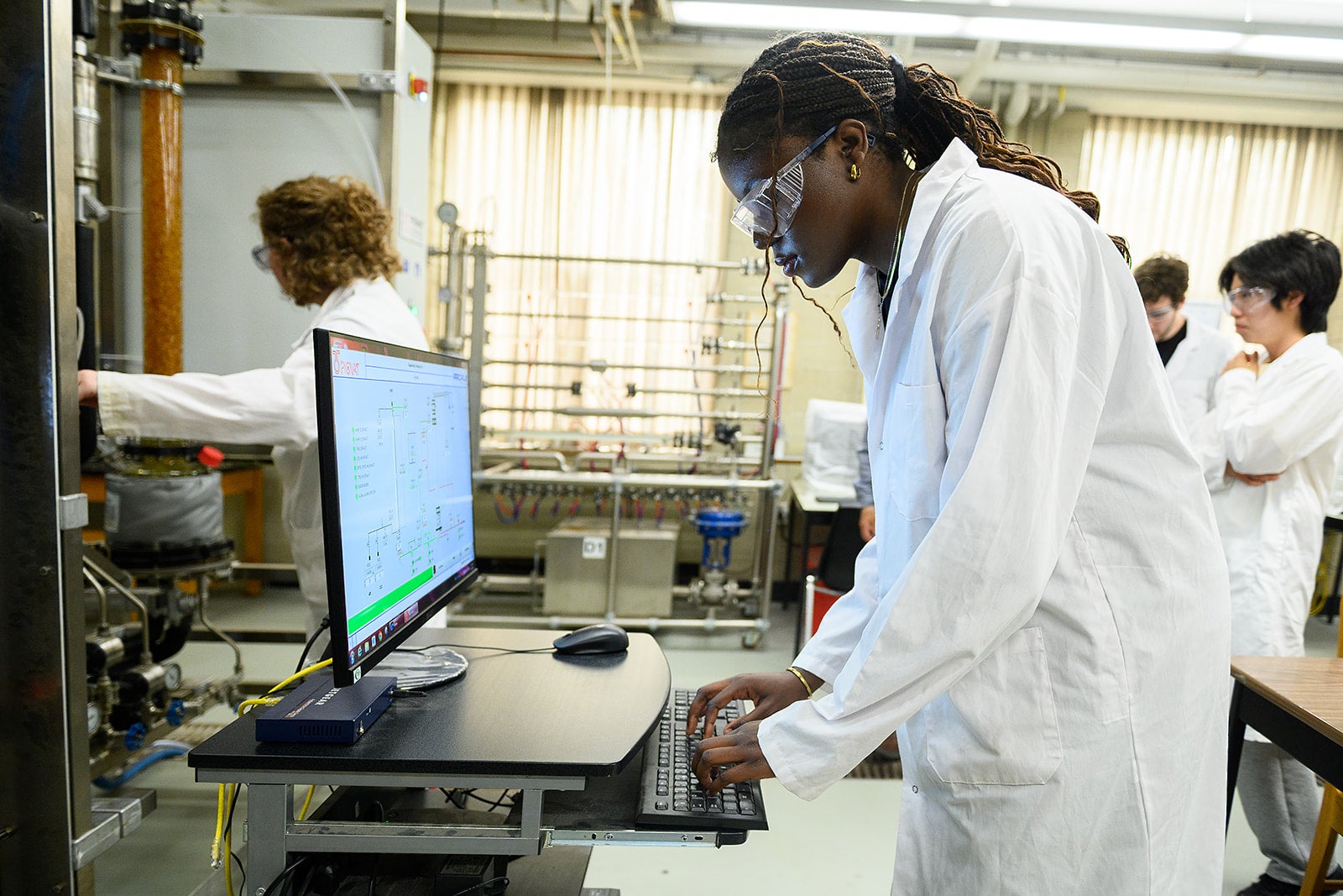 Students in lab