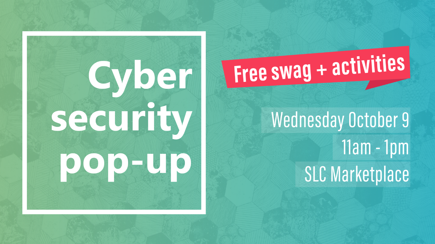 Cyber security pop-up flyer