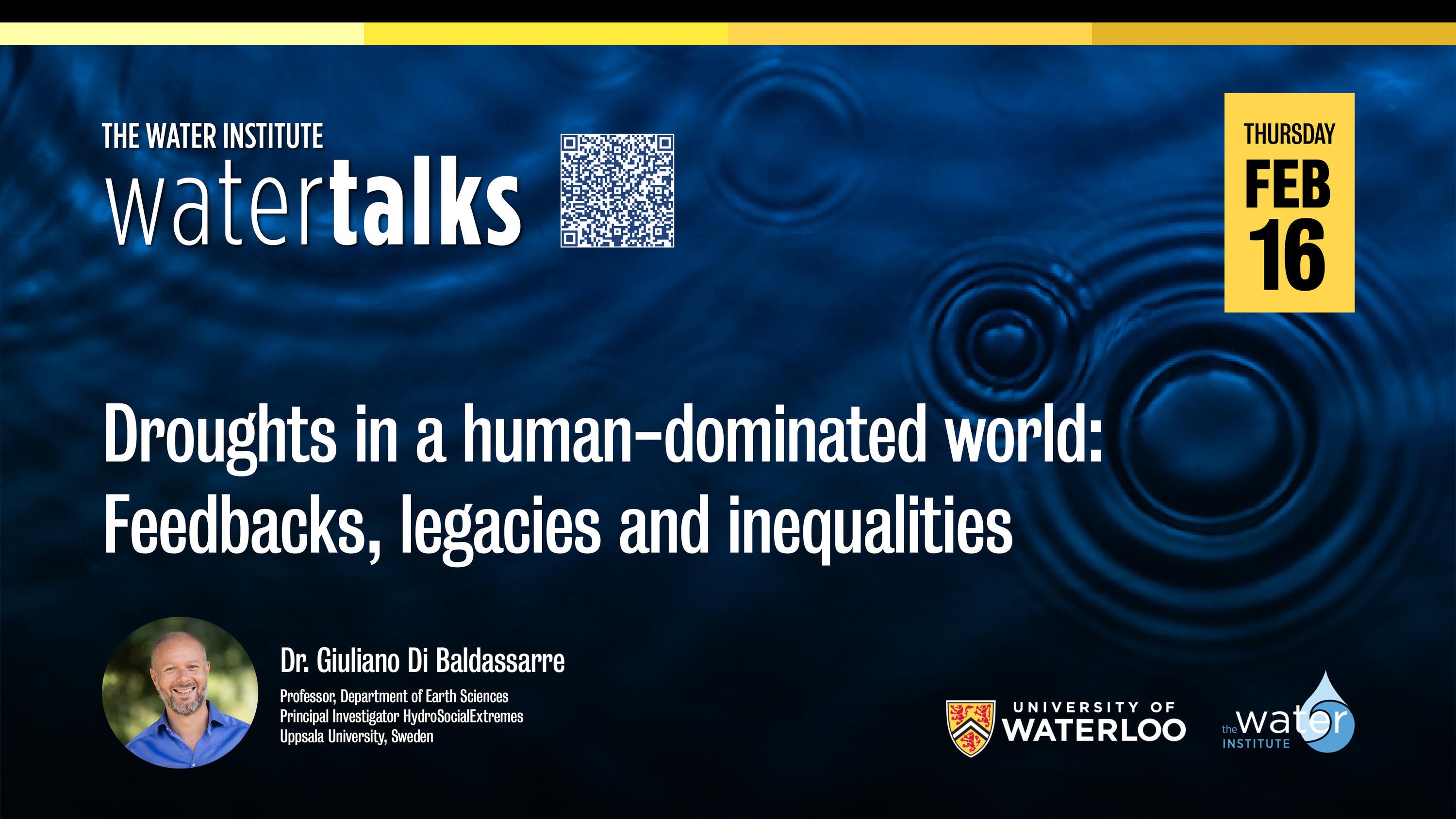WaterTalk: Droughts in a human-dominated world: Feedbacks, legacies and inequalities