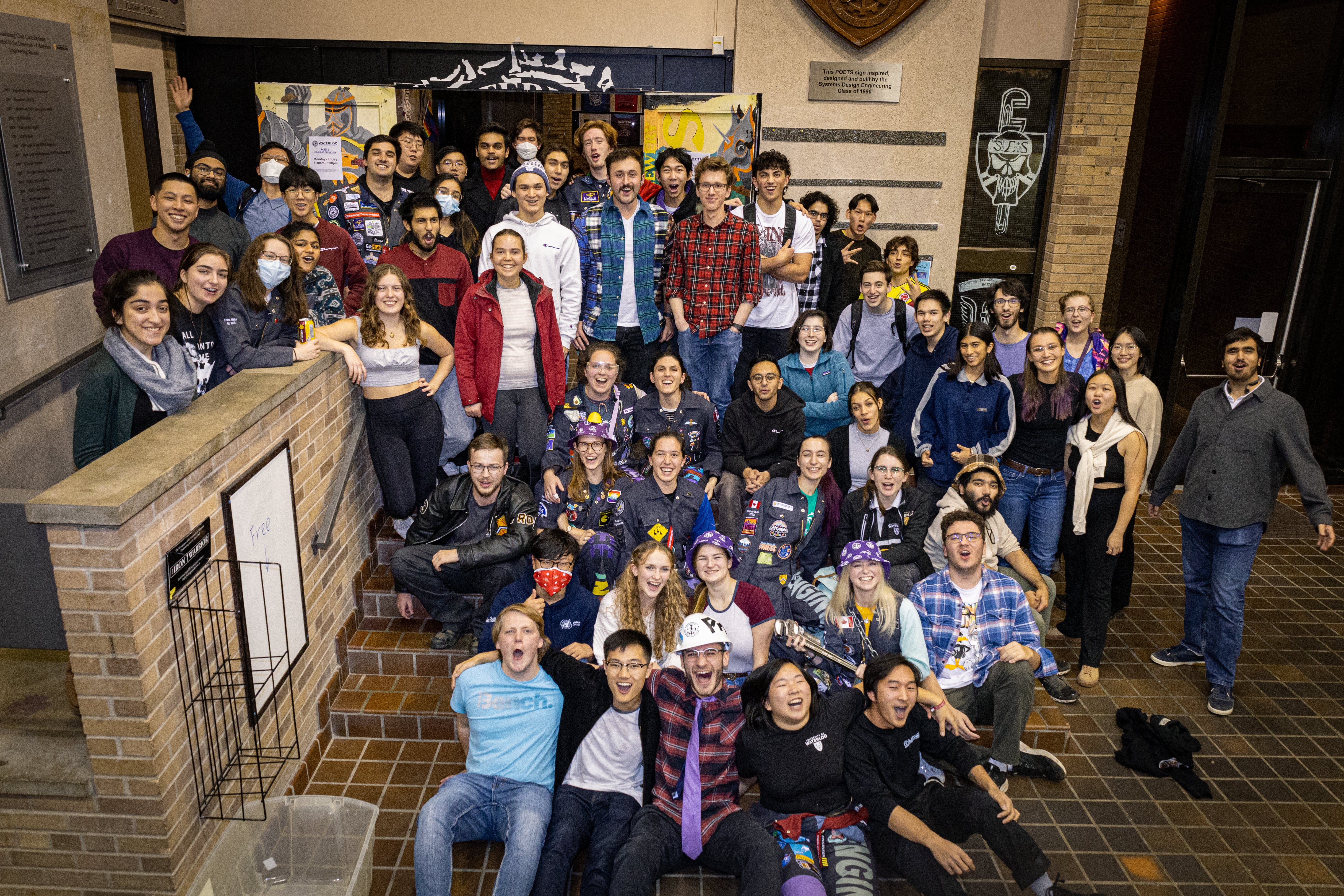 Group of students in front of POETS