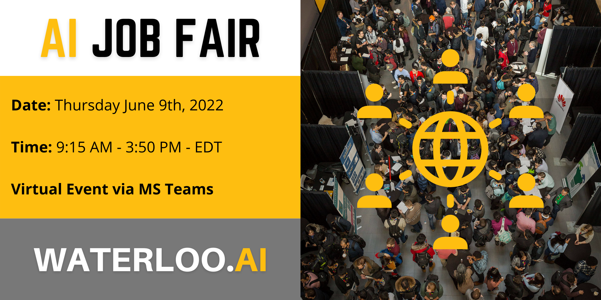 Waterloo AI Job Fair poster