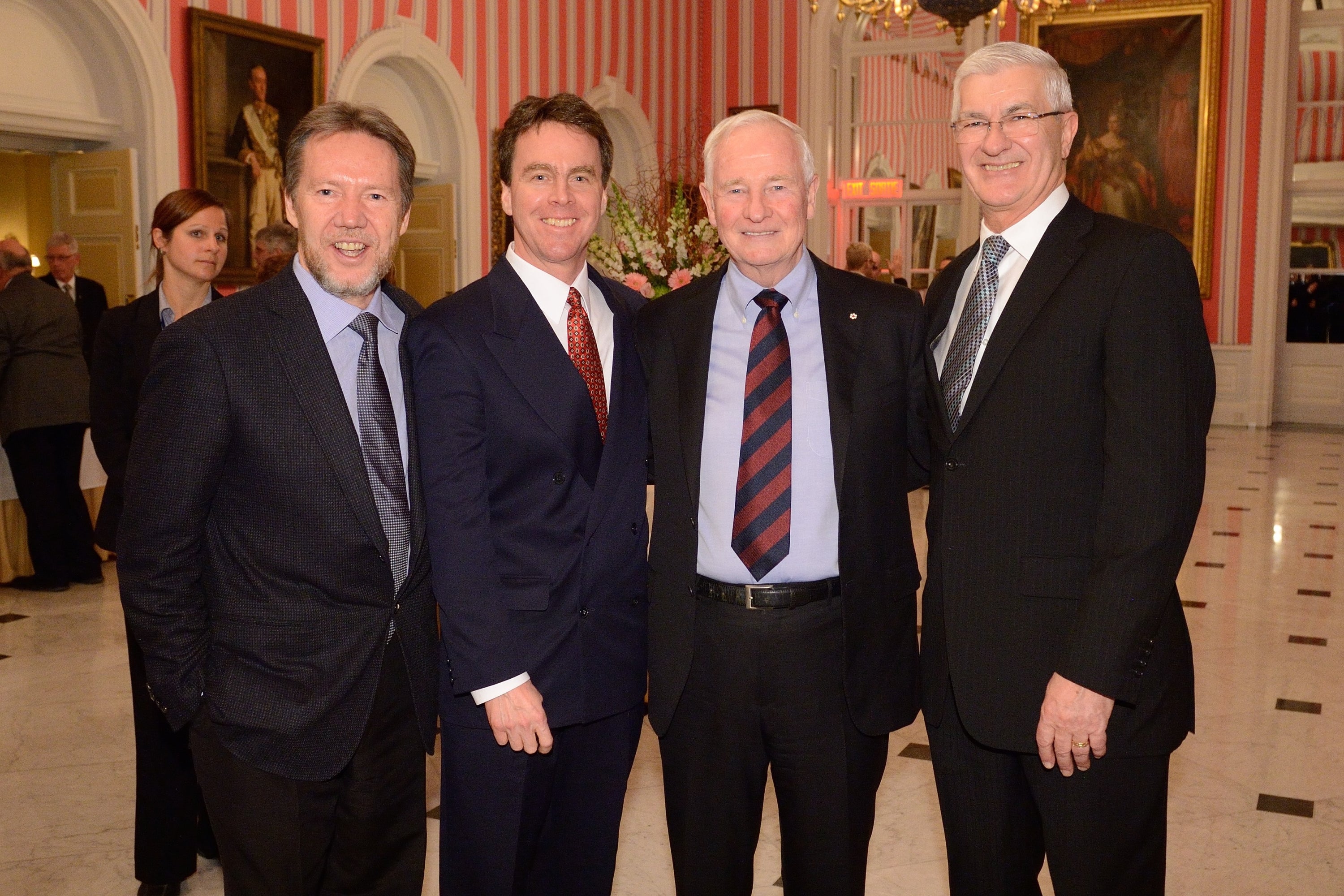 John McPhee receiving award at Rideau Hall