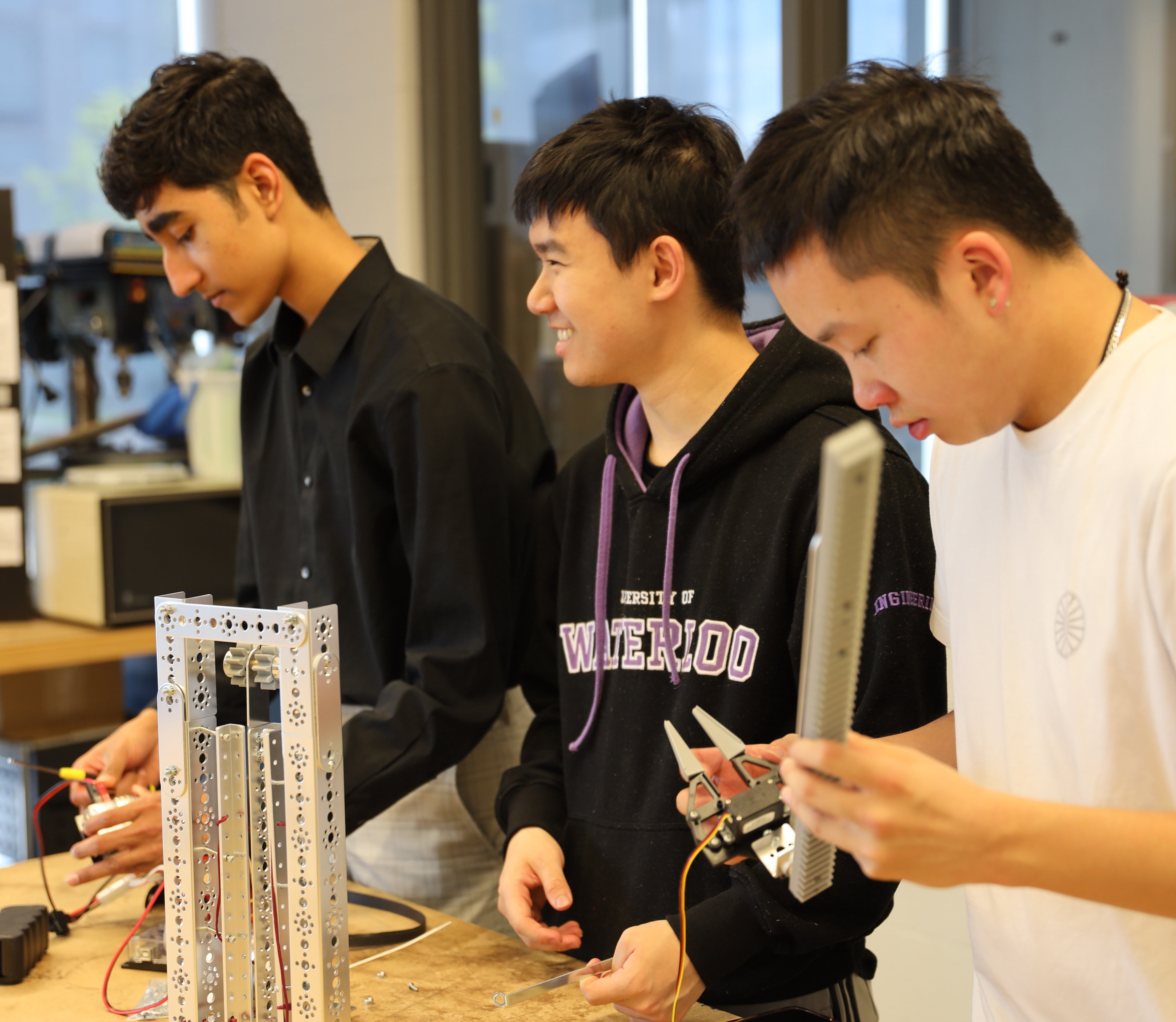 Students working on a project