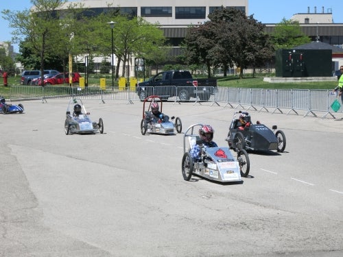 Cars at the 2013 EV Challenge