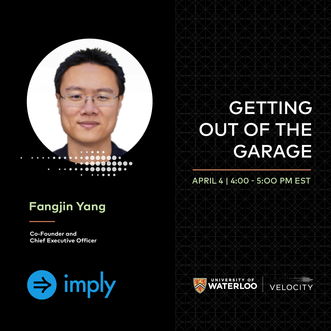  Headshot of Fangjin Yang the CEO and Co-Founder of Imply on a black background