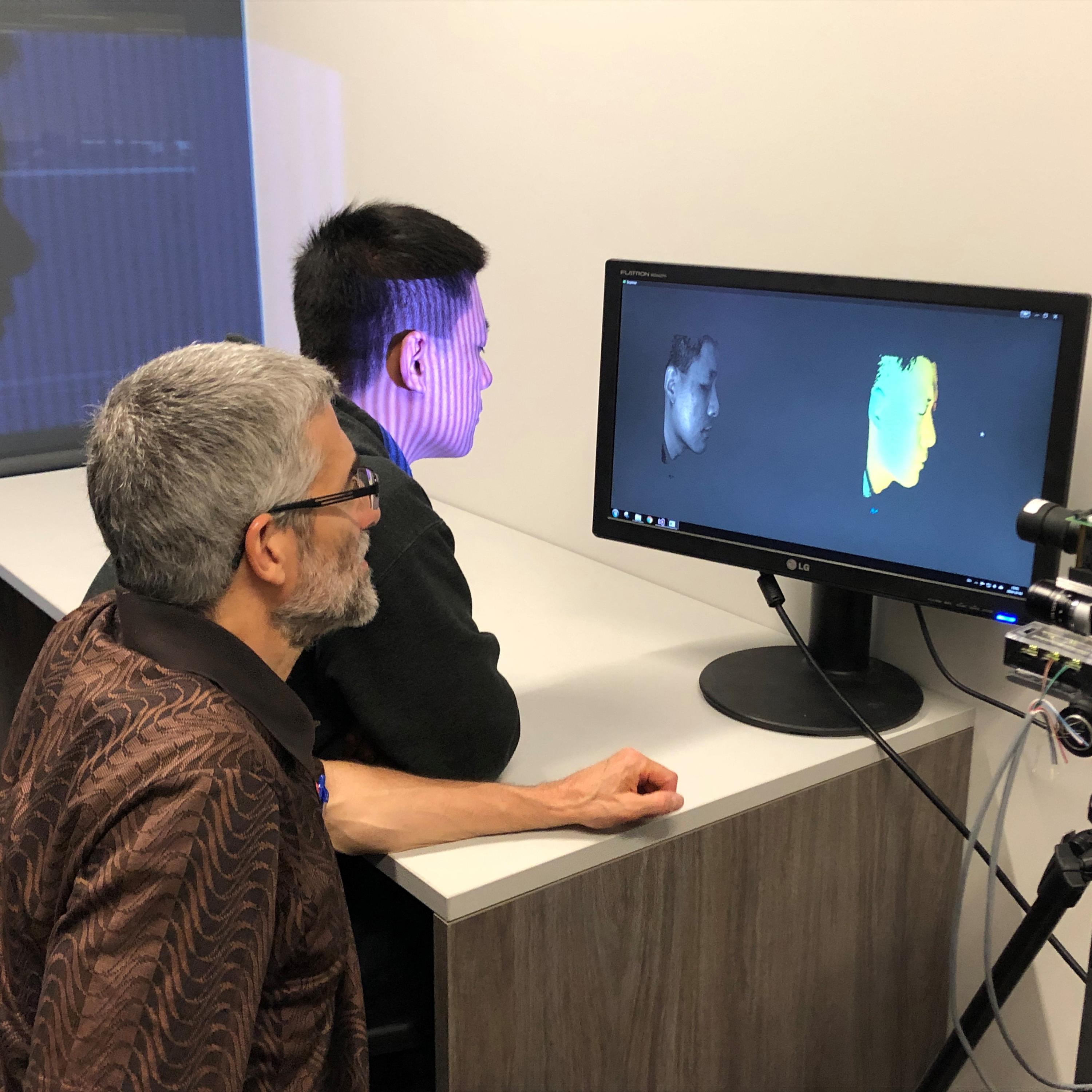Jonathan Kofman, left, and Xinran Liu and their new 3D technology