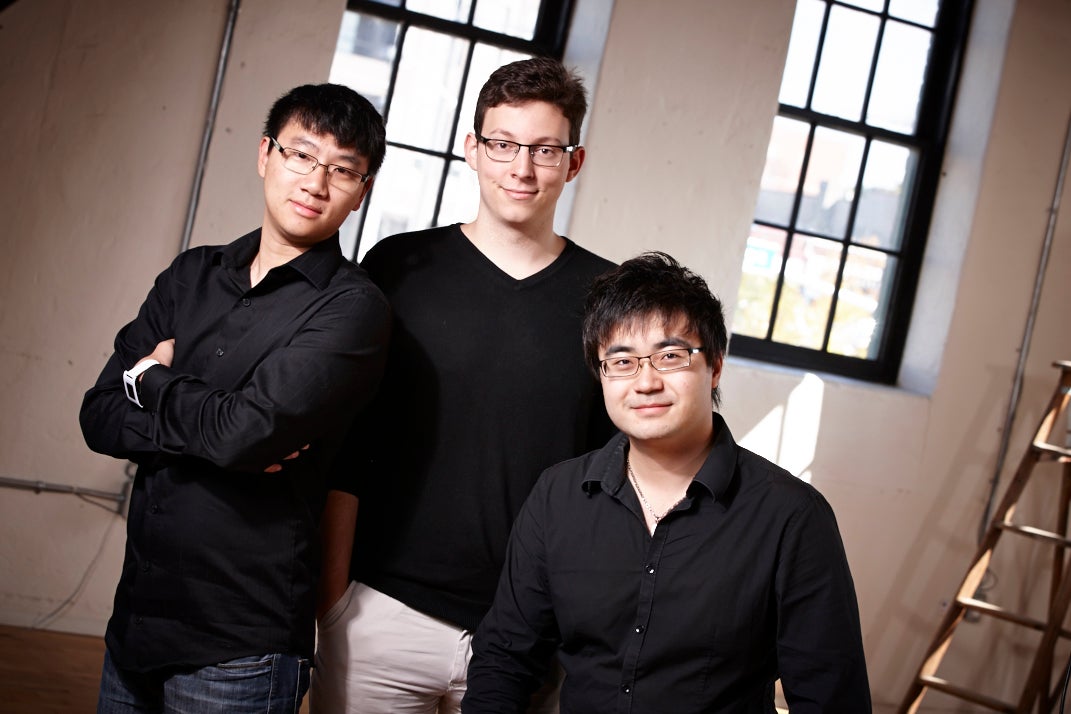 KiteMatic founders from left to right: Michael Chiang, Jeffrey Morgan, and Sean Li