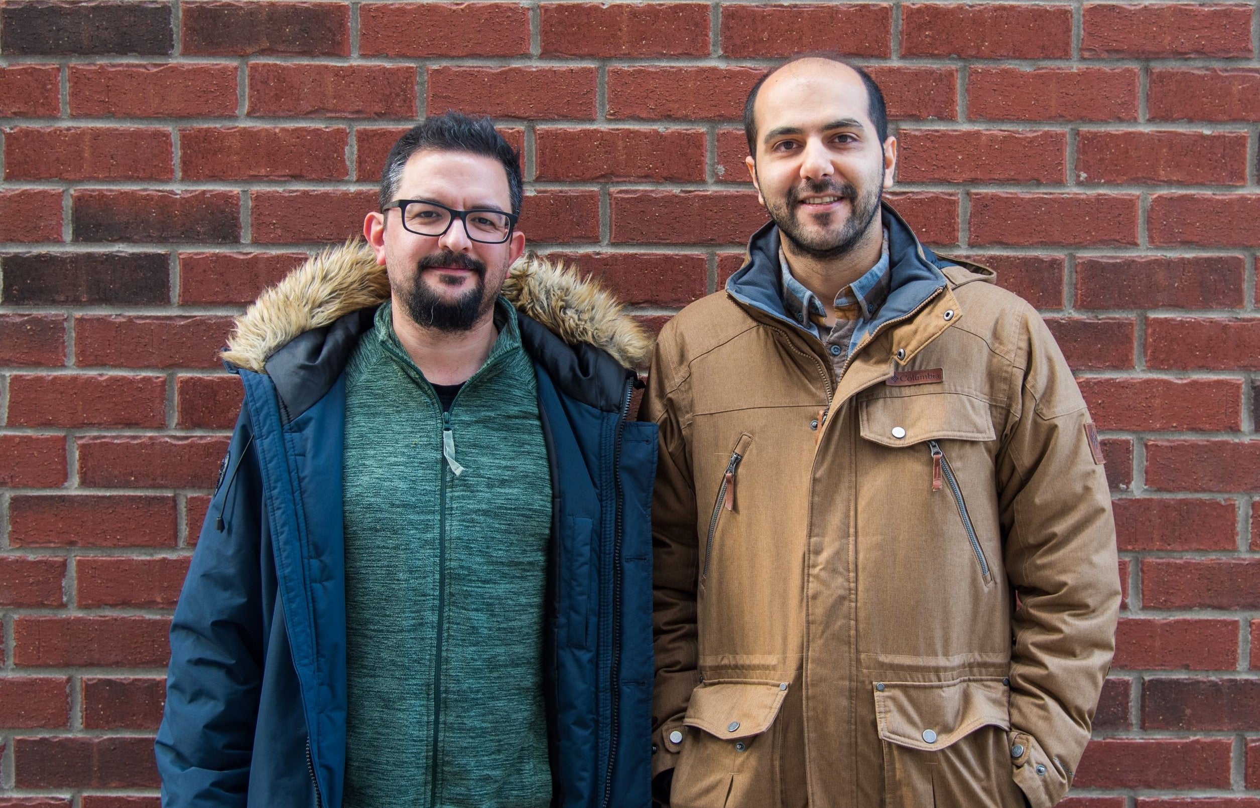 Dr. Milad Nazarahari (right) worked during his fellowship at Waterloo Engineering under the supervision of Dr. Arash Arami.