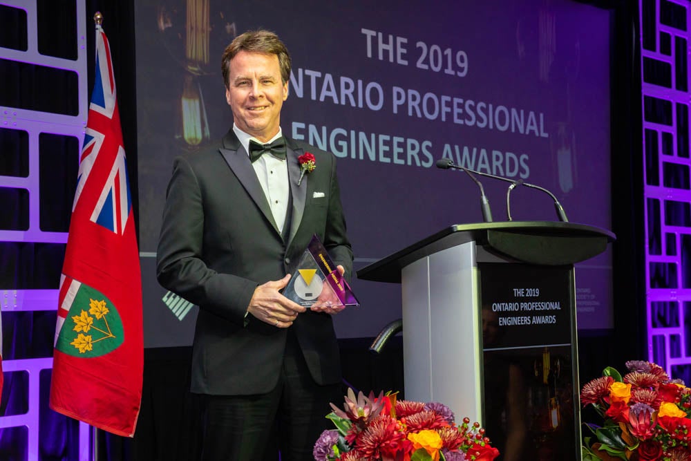 John McPhee, recipinent of OPEA Medal: Engineering Excellence 